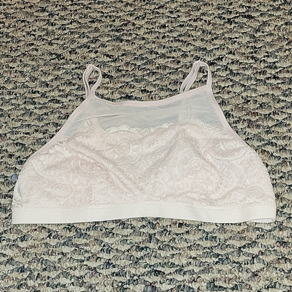 Aerie Lace Bralette in Soft Pink